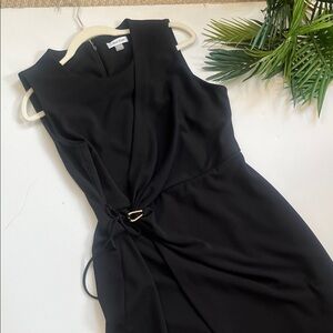 Calvin Klein Elegant  Black Sleeveless Dress